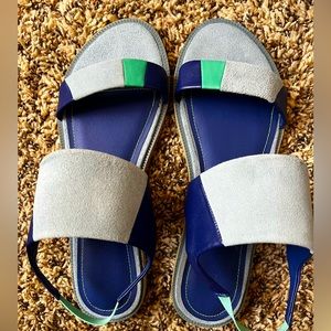 Kelsi Dagger Blue Suede Sandal size 9